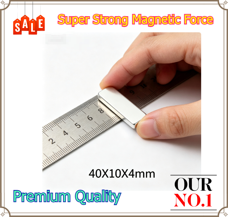 Art Craft Magnet - Super Strong 40x10x4mm Neodymium Magnet Rectangular
