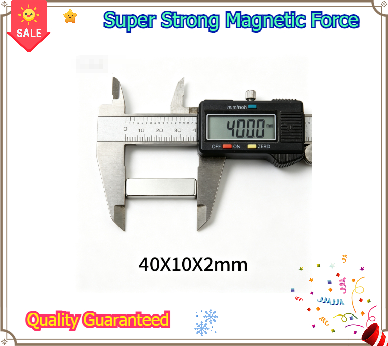 Art Craft Magnet - Super Strong N35 Neodymium Magnet 40x10x2mm