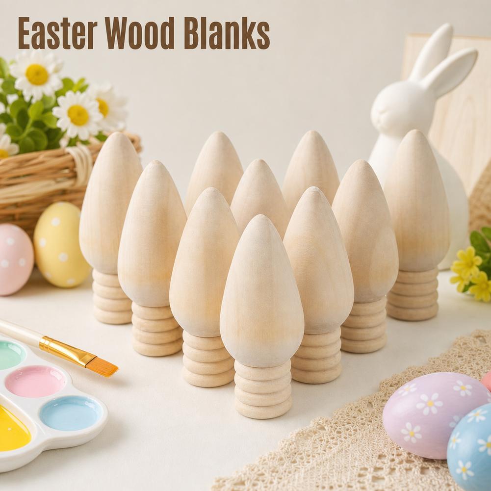 Art Craft Christmas Tree - 10pcs DIY Wooden Craft Kits for