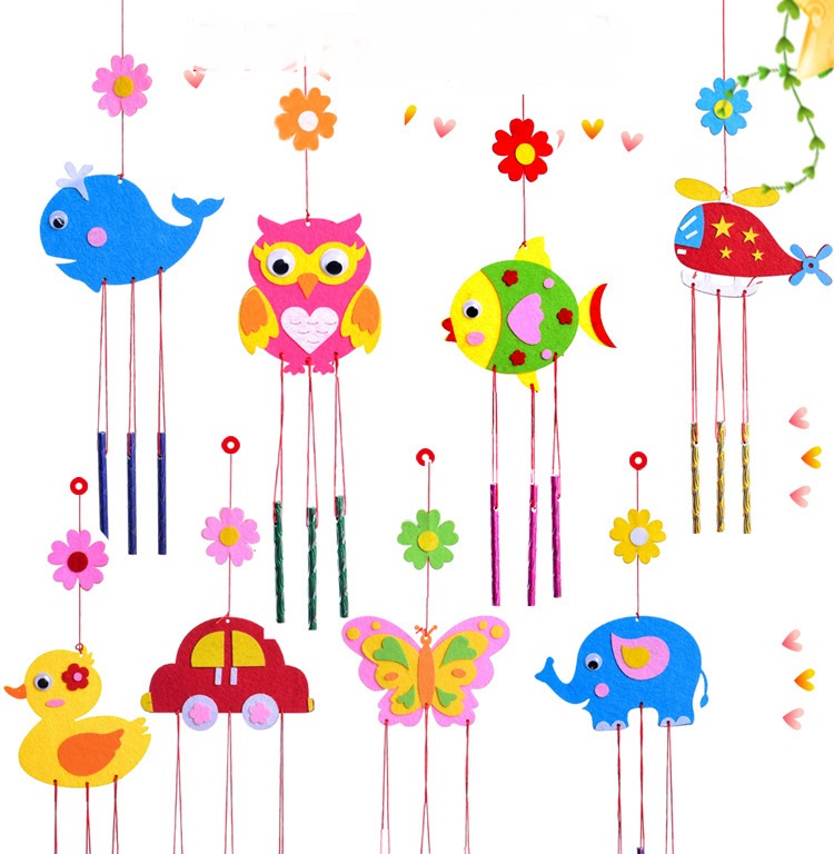 Art Craft Rainbow - 1Pcs Children DIY Wind Chimes Handmade