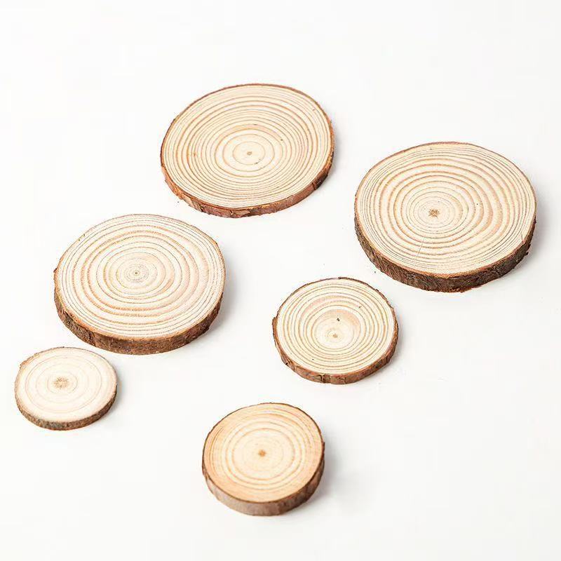 1-30Pcs Natural Pine Wood Slic - Art And Craft Photos review and price