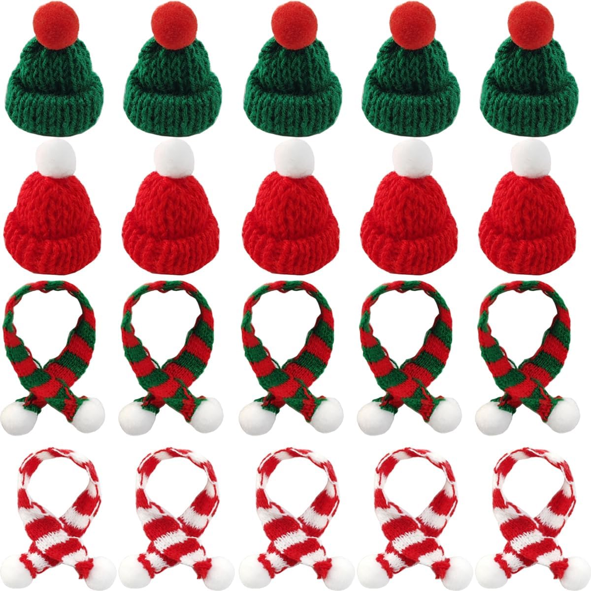 32PCS Mini Knit Hat Mini Chris - Art Craft Christmas Tree review and price