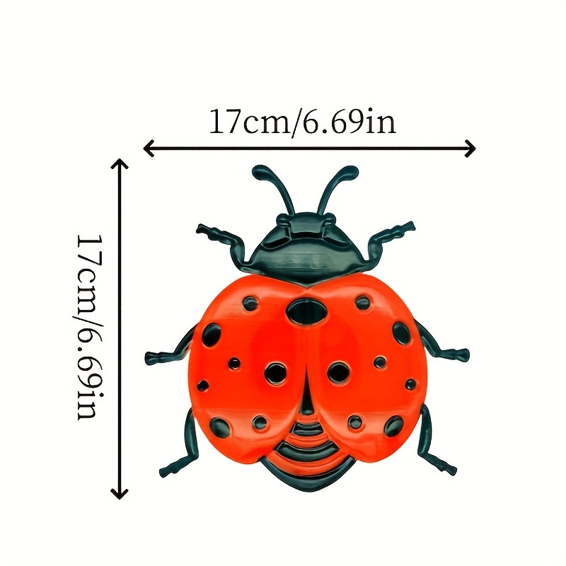 3Pcs Metal Seven-Star Ladybug  - Art Craft Ladybug review and price