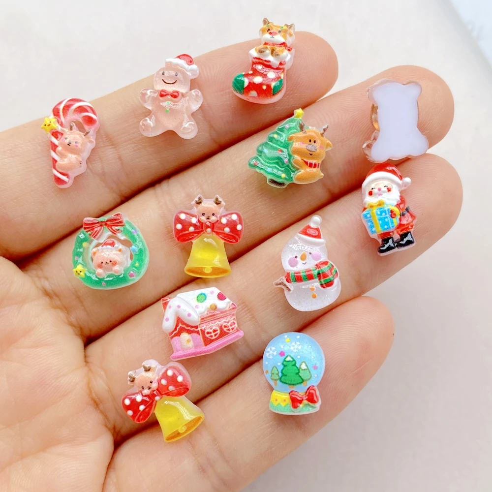 50pcs Resin Mini Cartoon Chris - Art Craft Christmas Tree review and price