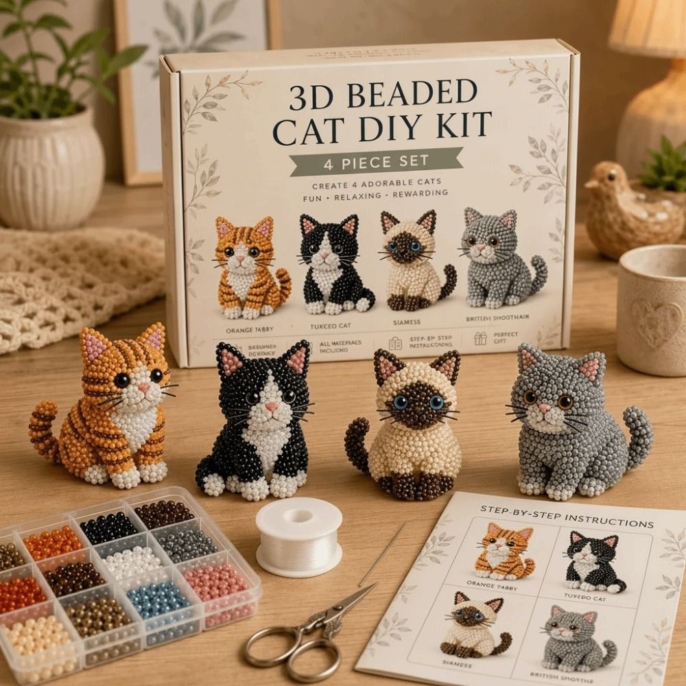 Tiny Beads 3D Beaded Animal Ki - Art Craft Rainbow review and price