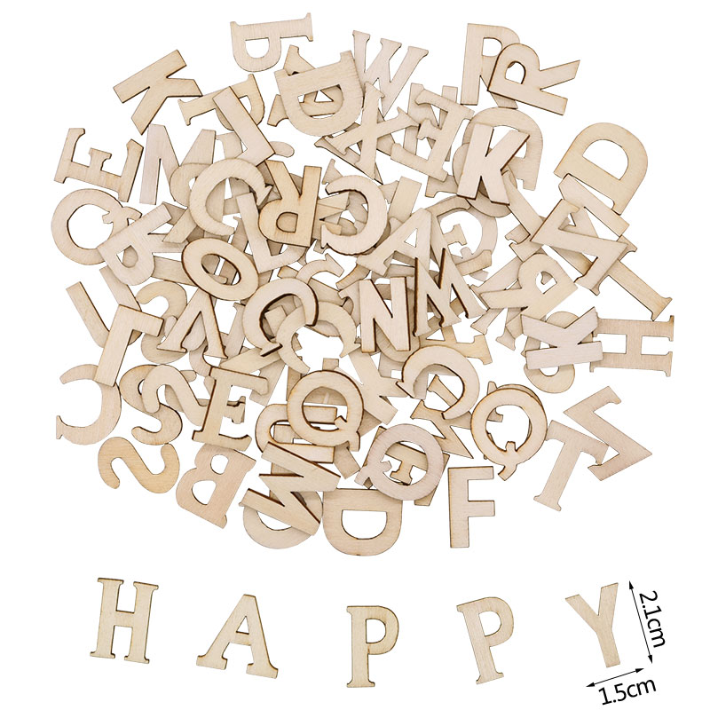 100pcs Wood English Alphabet D - Art Craft Letter A review and price