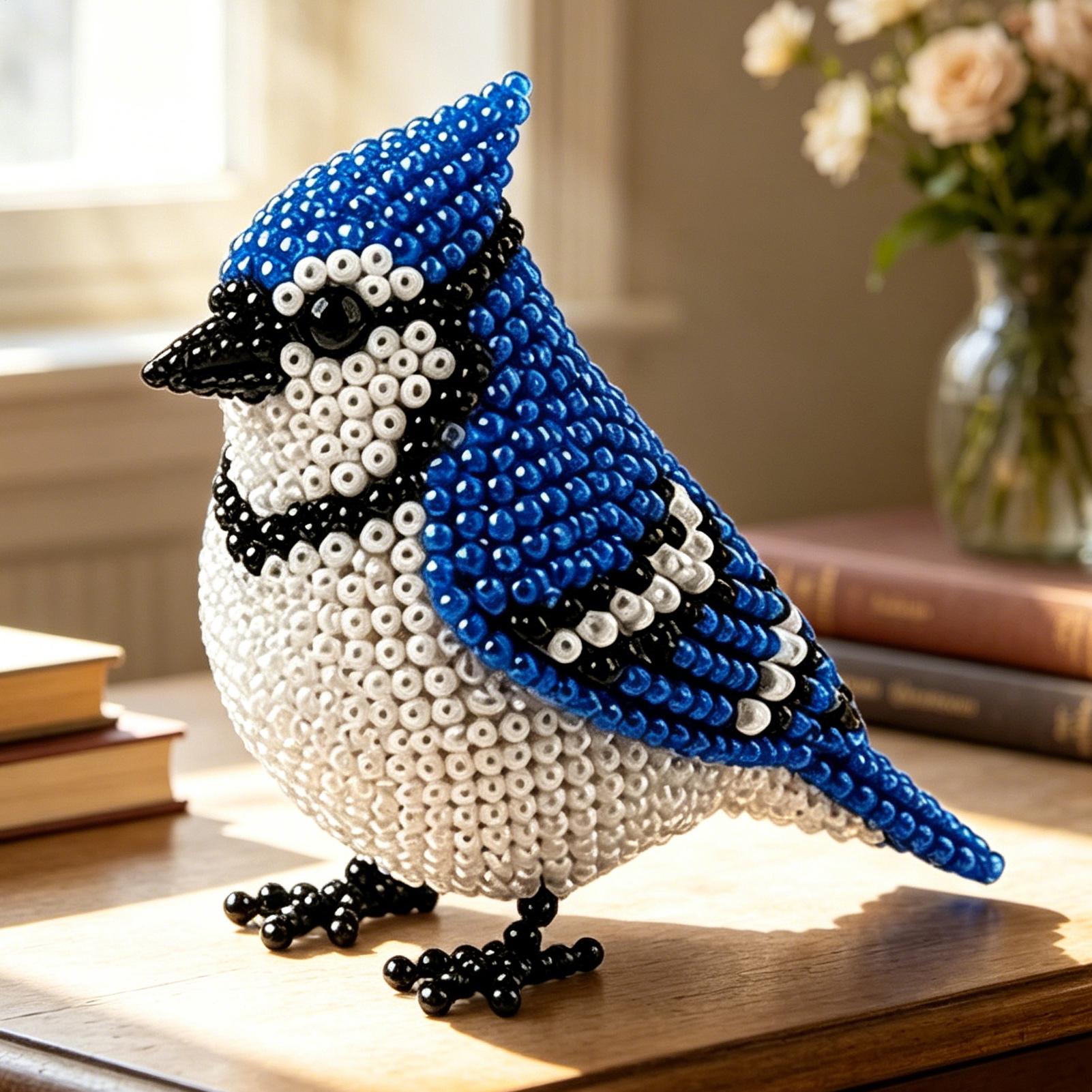 DIY Bird Beading Kit Handmade  - Art Craft Rainbow review and price