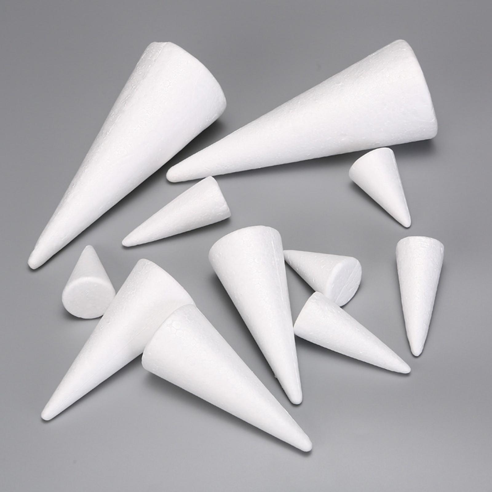 15Pcs Craft Foam Cones White P - Art Craft Christmas Tree review and price