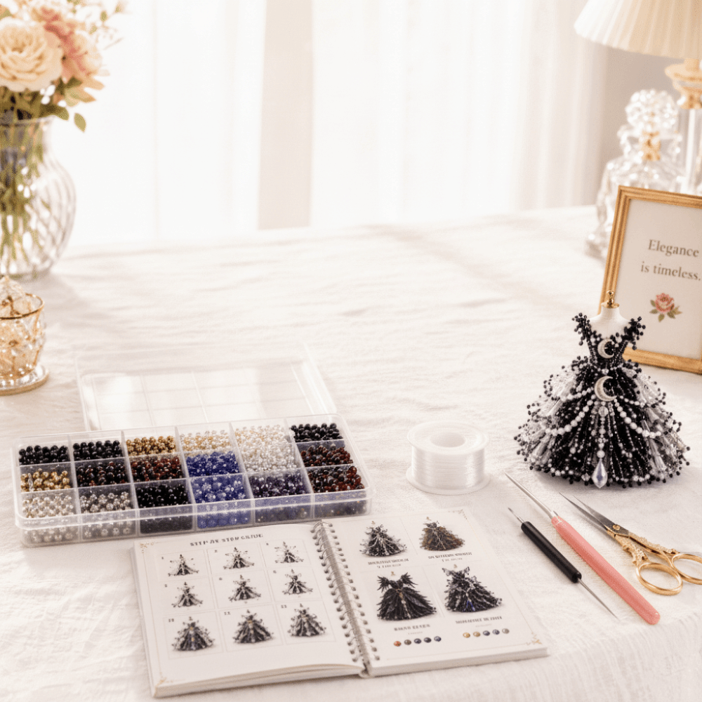 Tiny Beads 3D Beaded Dress Kit - Art Craft Rainbow review and price