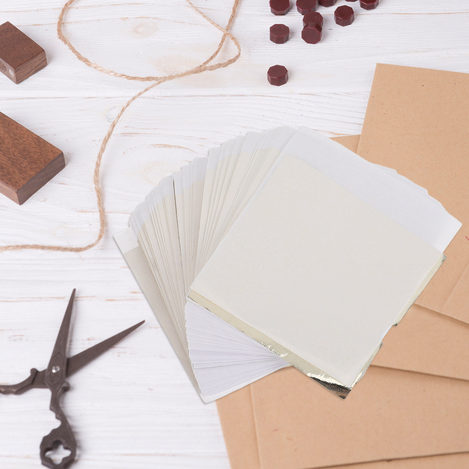 200Pcs Gold Leaf Paper Vintage - Art Craft Leaves review and price