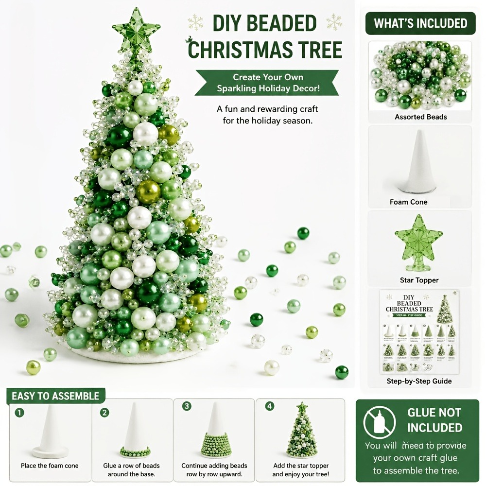 DIY Beaded Christmas Tree Kit, - Art Craft Christmas Tree review and price
