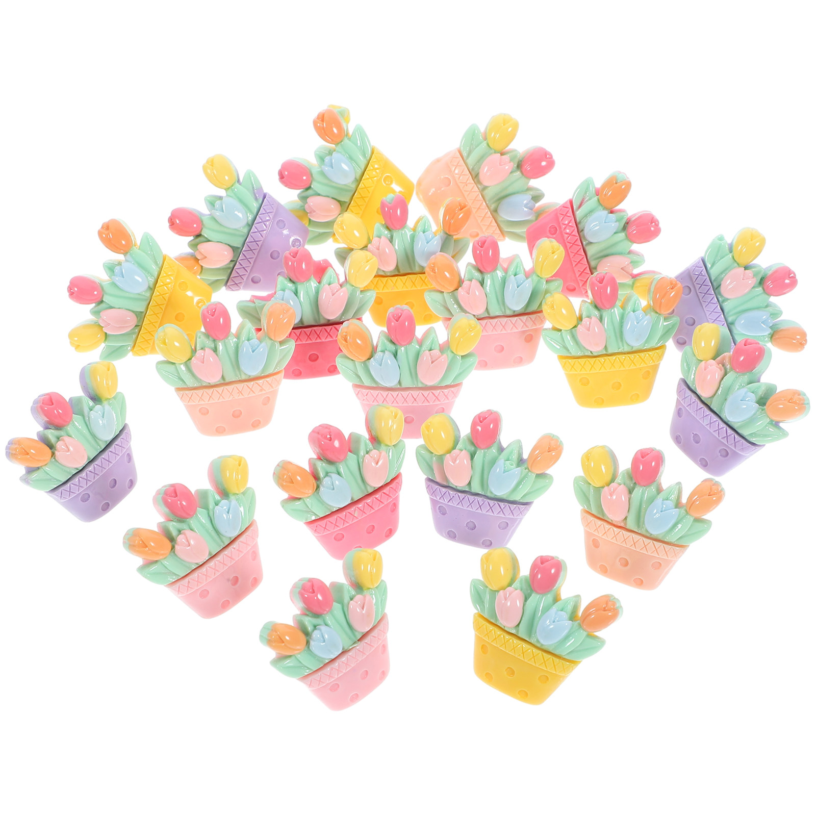 20Pcs Resin Thumbtacks Flower  - Art And Craft Photos review and price