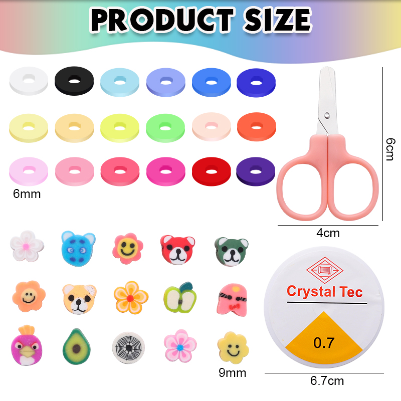 Clay Beads Bracelet Making Kit - Art Craft Letter A review and price