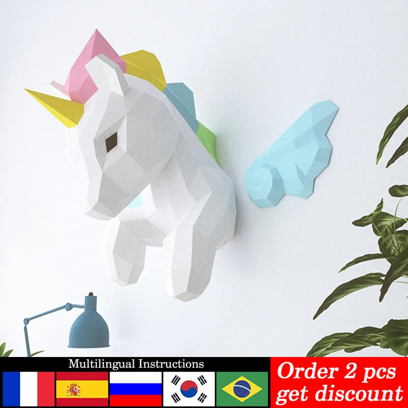 Rainbow Unicorn Animal Wall De - Art Craft Rainbow review and price