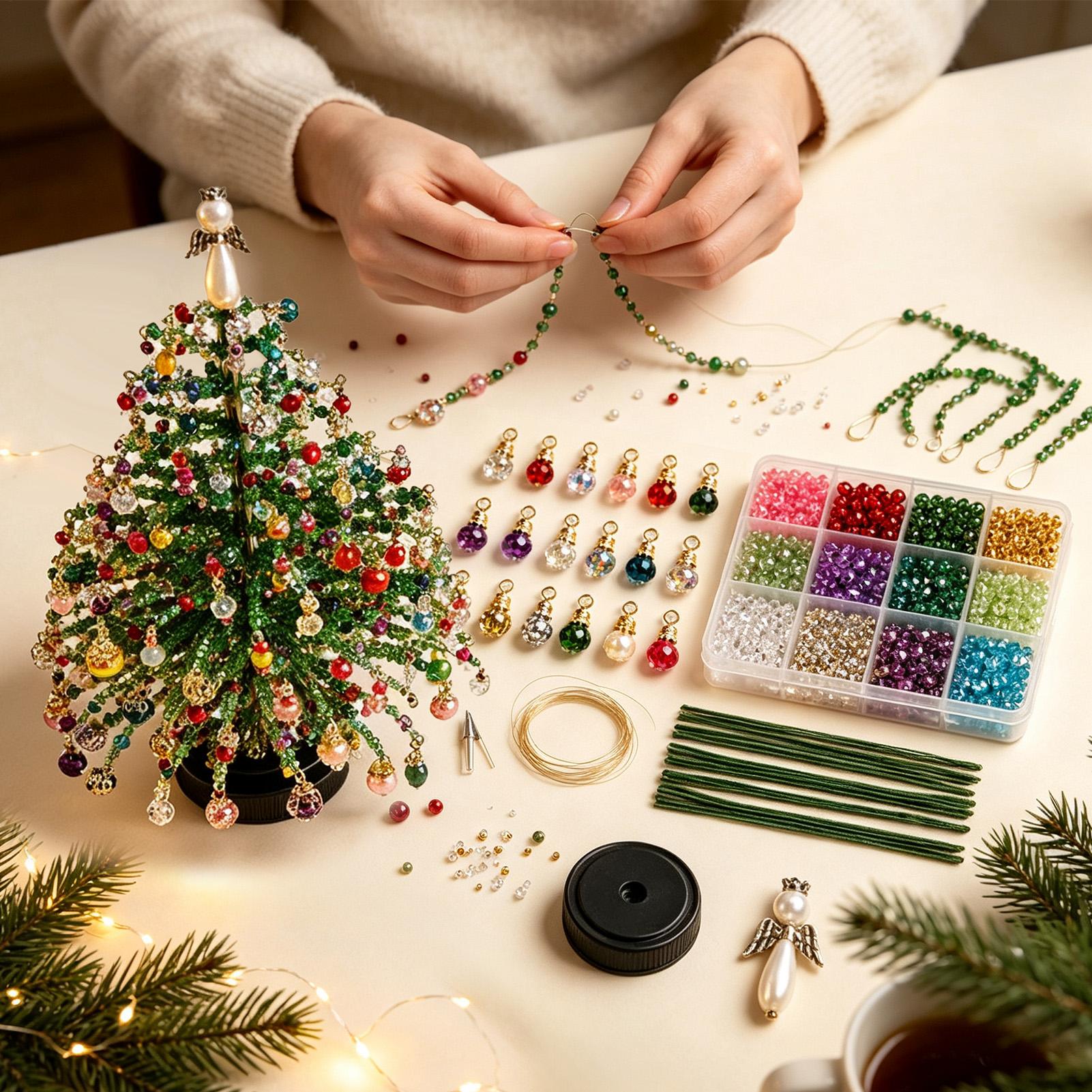 Miniature Beaded Christmas Tre - Art Craft Christmas Tree review and price