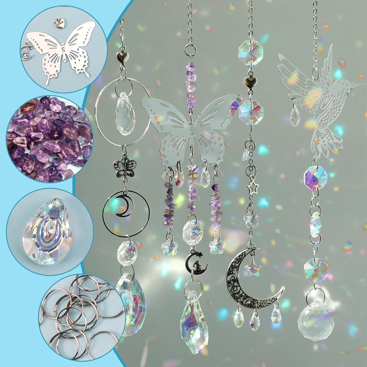 DIY 400pcs SunCatchers Making  - Art Craft Rainbow review and price