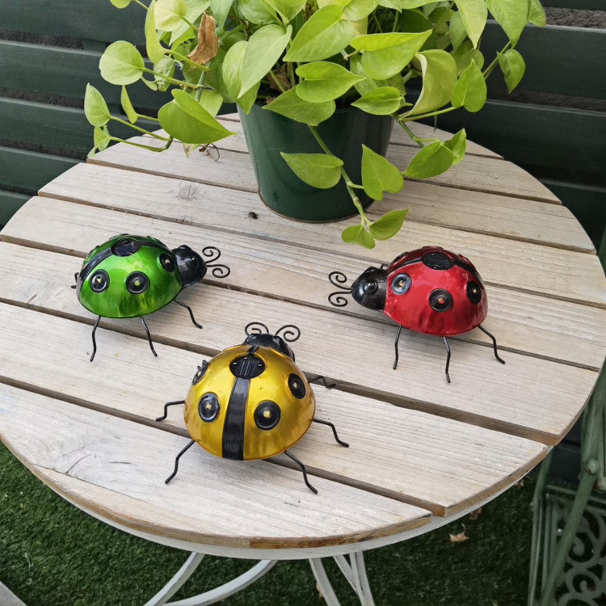 New Solar Iron Art Ladybug Cre - Art Craft Ladybug review and price