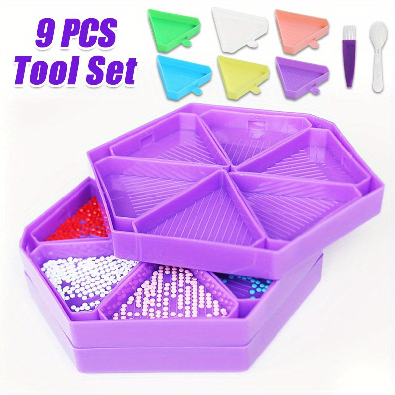 9PCS New Diamond Painting Tray - Diamond Painting Kit review and price