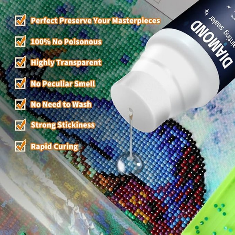 120ml Glue for Diamond Paintin - Diamond Painting Kit review and price