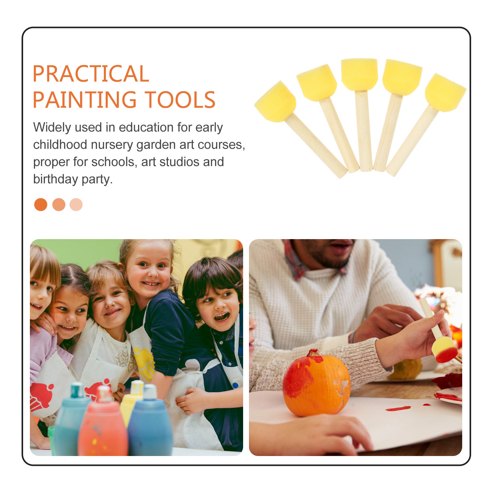 20Pcs Painting Sponge Brushes  - Art Craft School review and price