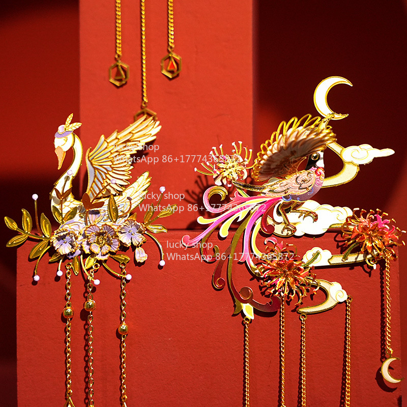 Chinese Style Flower Bird Meta - Chinese Art Craft review and price