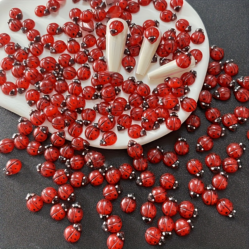 100pcs Glow-In-The-Dark Resin  - Art Craft Ladybug review and price