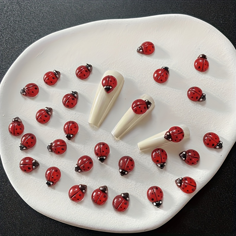 100pcs Glow-In-The-Dark Resin  - Art Craft Ladybug review and price