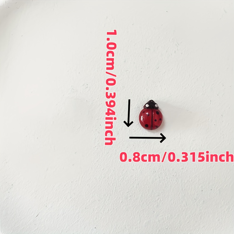 100pcs Glow-In-The-Dark Resin  - Art Craft Ladybug review and price