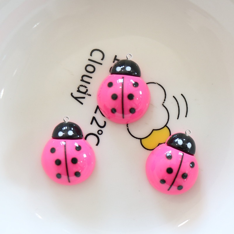 10Pcs Shiny Ladybug Flat Back  - Art Craft Ladybug review and price