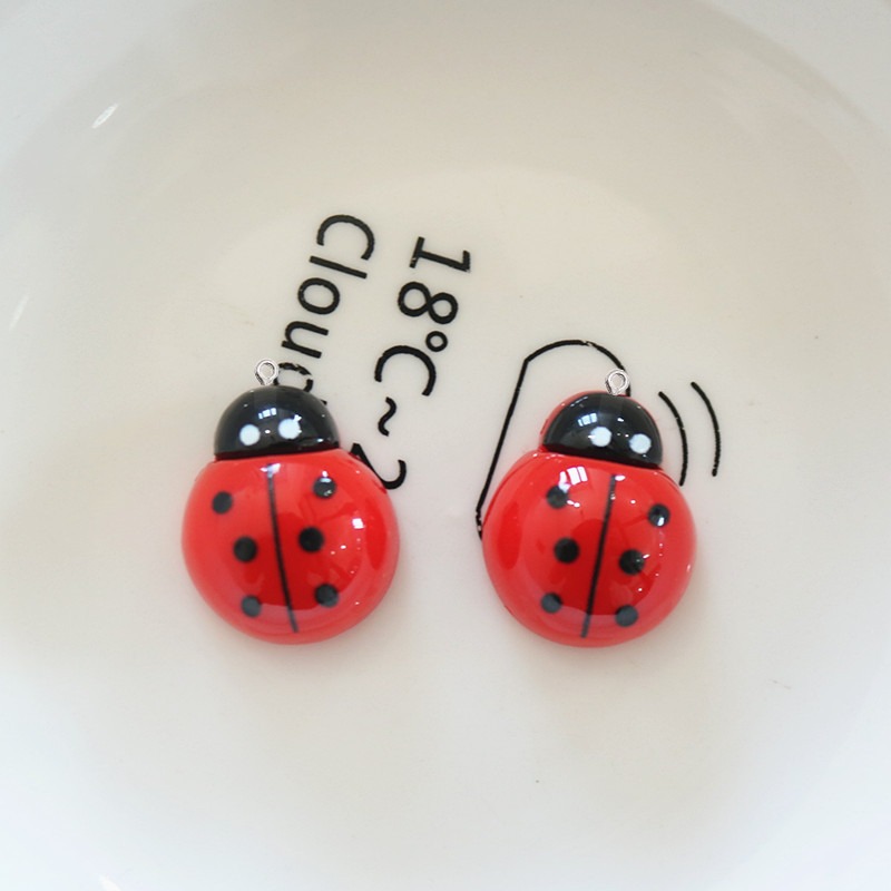 10Pcs Shiny Ladybug Flat Back  - Art Craft Ladybug review and price