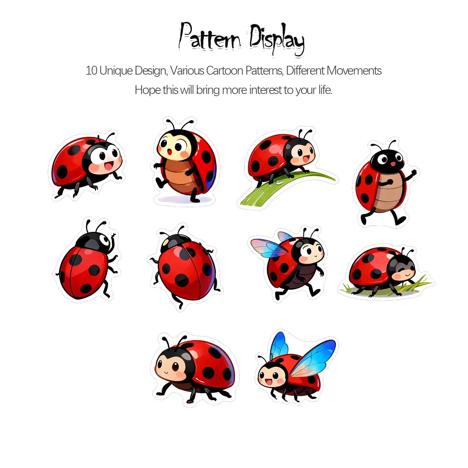1Roll(500Pcs)10 Irregular Cart - Art Craft Ladybug review and price